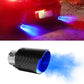 🚗 50% DE RÉDUCTION! 🔥 Embout d'échappement LED – Effet flamme, fibre de carbone & universel 💨