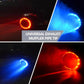🚗 50% DE RÉDUCTION! 🔥 Embout d'échappement LED – Effet flamme, fibre de carbone & universel 💨