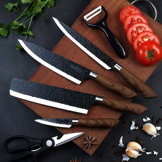 Professionellt köksknivset i rostfritt stål 🔪 Allt du behöver i ett set – knivskarpa, rostfria & perfekt balanserade ✨
