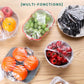 🥗🎒 Sacs de conservation fraîcheur 100 PCS réutilisables – PEHD/PEBD, élastiques, alternative durable au film plastique jetable, gardez vos aliments au frais sans culpabilité 🌍🧊