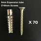 🔩🧱 Vis à expansion crantée renforcée – Version améliorée, anti-rotation, fixation solide dans le béton, brique ou parpaing 💪🛠️