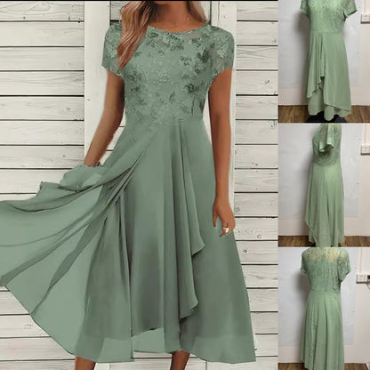 🌸👗 Robe col rond respirante – Mélange de coton premium, léger et anti-froissement, la pièce maîtresse à superposer en toute saison 🧥☀️