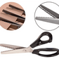 ✂️ PROMO FLASH : 50% DE RÉDUCTION ! Ciseaux Zig-Zag en Acier Inoxydable – Lames Dentelées Anti-Effilochage & Poignée Ergonomique for Coupe Décorative Tissu, Papier et Cuir 🧵