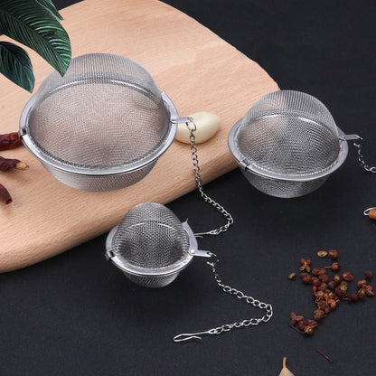 ✨🍵 Boule Filtre à Épices & à Thé en Acier Inoxydable 304 – Infusion Optimale, Fermeture Sécurisée, Idée Cadeau 🎁✅