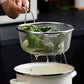 🧼🔪 Passoire inox 304 hygiénique – Ne rouille pas, sans odeur, idéale pour filtrer bouillons, quinoa et salades, l’indispensable des cuisines saines et modernes 🌿✨
