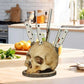 🖤💀 Range-couteaux crâne – Allie fonctionnalité et esthétique gothique, maintien sûr des lames, objet de conversation assuré 🕸️✨