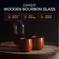 🔥 Handgjort & förkolnat dryckeskärl 🔥 Exklusivt bourbonglas i trä – unik rökig smakprofil, perfekt för whiskyälskaren 🥃✨