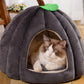 🌿👑 Lit semi-fermé chaud et douillet pour animaux de compagnie – Nid rassurant, matière toute douce, offrez à votre chat ou petit chien un refuge parfait pour des siestes paisibles et des nuits cocooning 🐾☁️