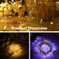 🎅💡 Guirlande lumineuse USB en fil de cuivre – 8 effets lumineux, flexible et modelable, créez une ambiance chaleureuse en intérieur comme en extérieur, partout où vous voulez 🎄🌟