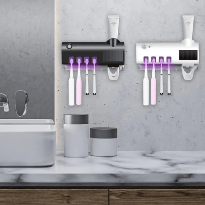 🦷💡 Support intelligent pour brosses à dents avec stérilisation UV – Désinfecte, range et protège, l’allié hygiène de toute la famille pour des brosses propres et une salle de bain plus saine 🌿✨