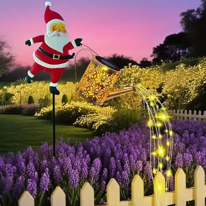 🔆🎄 Décoration solaire Père Noël – Charge le jour, brille la nuit, résistante aux intempéries, parfaite pour le jardin, le balcon ou l’allée, la magie de Noël en toute autonomie 🌙🎁