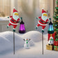 🔆🎄 Décoration solaire Père Noël – Charge le jour, brille la nuit, résistante aux intempéries, parfaite pour le jardin, le balcon ou l’allée, la magie de Noël en toute autonomie 🌙🎁