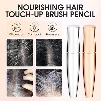✍️💛 Crayon nourrissant pour retoucher les cheveux – Couvre les cheveux blancs en un geste, formule douce, pour une retouche naturelle et immédiate, partout avec vous 🚶‍♀️