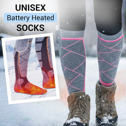 Chaussettes chauffées avec batteries rechargeables de 5000mAh - Confort hivernal ultime pour chaque aventure
