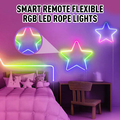 Cordon lumineux LED RGB flexible à commande intelligente