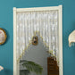 🚪🌸 Rideau de porte court en dentelle – Broderie florale, perles et franges, séparation élégante et lumineuse, la touche romantique pour la maison de campagne ou l’appartement 🕊️🏡