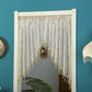 🚪🌸 Rideau de porte court en dentelle – Broderie florale, perles et franges, séparation élégante et lumineuse, la touche romantique pour la maison de campagne ou l’appartement 🕊️🏡