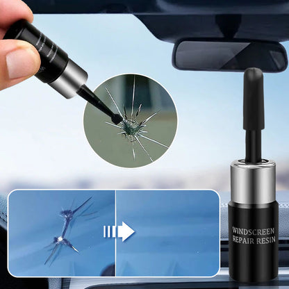 🔧💎 Kit de réparation de fissures de verre – Réparez les petites fissures et éclats, restaurez la clarté et la solidité, idéal pour pare-brise et vitres domestiques 🚗🏠