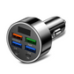 🔌🚗 Chargeur voiture rapide 6-en-1 – Ports multiples, affichage de tension, compatible tous vos appareils, le hub de puissance qui met fin aux disputes pour le câble pendant les longs trajets en famille 🔋👨‍👩‍👧‍👦