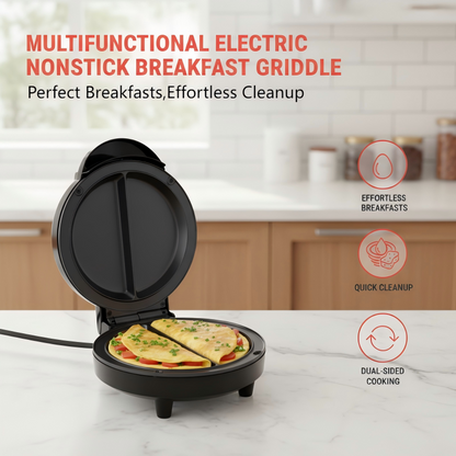 🍳🔥 Gril électrique antiadhésif pour petits pains – Multifonctionnel, chauffe rapidement et se nettoie facilement, idéal pour des en-cas dorés et croustillants à la maison 🥪🧀