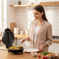 🍳🔥 Gril électrique antiadhésif pour petits pains – Multifonctionnel, chauffe rapidement et se nettoie facilement, idéal pour des en-cas dorés et croustillants à la maison 🥪🧀