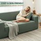 🧵🛋️ Housse de canapé jacquard – Tissu texturé, fixation antidérapante, bordure élastique, protégez et relookez votre canapé en un instant, sans qu’il ne bouge d’un pli au quotidien 🏠🌿