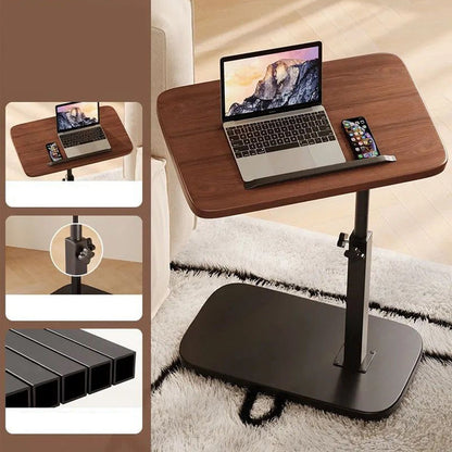 🛋️ BEGRÄNSAD TID – 50 % RABATT! ✨ Sidobord med 360° roterbar bricka – rullas enkelt in under soffan, perfekt för laptop, kaffe & frukost på sängen ☕