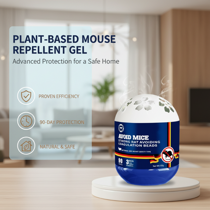 🌿🐭 Répulsif souris d'intérieur aux extraits végétaux – Gel à libération lente, solution naturelle et sans toxiques 🏠✨