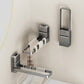 🛁 Porte-Serviettes Pliable à Ventouse | Installation Sans Perçage, Fixé en Quelques Secondes ⏱️ | Bras Rabattable Gain de Place 🔄 | Acier Anti-Rouille pour Salle de Bain et Cuisine 🛀 | Barre de 22,5 cm, Gris Élégant ✨
