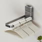 🛁 Porte-Serviettes Pliable à Ventouse | Installation Sans Perçage, Fixé en Quelques Secondes ⏱️ | Bras Rabattable Gain de Place 🔄 | Acier Anti-Rouille pour Salle de Bain et Cuisine 🛀 | Barre de 22,5 cm, Gris Élégant ✨