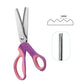 ✂️🧵 Ciseaux cranteurs en acier inoxydable – Bords zigzag, poignées ergonomiques, couture, quilting et scrapbooking, 4 coloris, l’outil parfait pour des finitions nettes et créatives 🌈✨