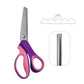 ✂️🧵 Ciseaux cranteurs en acier inoxydable – Bords zigzag, poignées ergonomiques, couture, quilting et scrapbooking, 4 coloris, l’outil parfait pour des finitions nettes et créatives 🌈✨