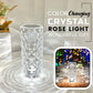 📢📢 50 % RABATT!! ⏰🎁 Kristallampa i rosdesign – touch-kontroll, dimbar & perfekt som nattlampa, present eller dekoration i hemmet 🕯️✨