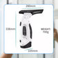 🥳💞 50K+ VENDUS ! Aspirateur de vitres sans fil – 20W d'aspiration, élimine l'eau et les traces sur fenêtres, miroirs et vitres de voiture, batterie 2200 mAh, réservoir 150 ml, léger et sans fil pour une brillance sans traces 💧🔋