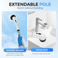 Brosse électrique sans fil 9 en 1 – Nettoyeur rotatif rechargeable pour salle de bain, cuisine, carrelage, baignoire et joints – Brosse multifonction avec têtes interchangeables