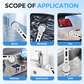 Brosse électrique sans fil 9 en 1 – Nettoyeur rotatif rechargeable pour salle de bain, cuisine, carrelage, baignoire et joints – Brosse multifonction avec têtes interchangeables