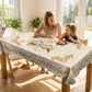 🌹💧 Nappe imperméable rose doré – Motif 3D élégant, résistante aux taches et facile à entretenir, transformez vos dîners sans craindre les éclaboussures de vin ou de sauce 🍷✨