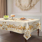 🌹💧 Nappe imperméable rose doré – Motif 3D élégant, résistante aux taches et facile à entretenir, transformez vos dîners sans craindre les éclaboussures de vin ou de sauce 🍷✨