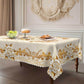 🌹💧 Nappe imperméable rose doré – Motif 3D élégant, résistante aux taches et facile à entretenir, transformez vos dîners sans craindre les éclaboussures de vin ou de sauce 🍷✨