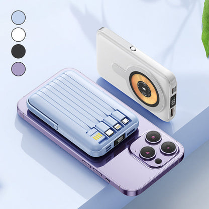 🧲⚡ Chargeur magnétique portable – Format poche, sans câble, accroché au dos du smartphone, une recharge invisible qui suit vos mouvements, du bureau au week-end 👜✨