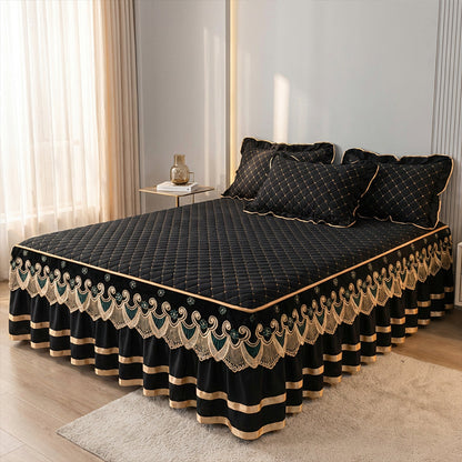 🧺🛏️ Linge de lit en coton doux – Finition volantée, lavable en machine sans repassage, garde sa douceur lavage après lavage, pour des nuits enveloppées de fraîcheur et de poésie ☁️📜