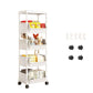🧴🧹 Chariot de rangement à roulettes multi-niveaux – 2/3/4/5 étages au choix, fentes étroites, glissez-le entre le frigo et le mur pour un gain de place maximal 🏠📏