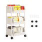 🧴🧹 Chariot de rangement à roulettes multi-niveaux – 2/3/4/5 étages au choix, fentes étroites, glissez-le entre le frigo et le mur pour un gain de place maximal 🏠📏