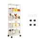 🧴🧹 Chariot de rangement à roulettes multi-niveaux – 2/3/4/5 étages au choix, fentes étroites, glissez-le entre le frigo et le mur pour un gain de place maximal 🏠📏