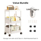🧴🧹 Chariot de rangement à roulettes multi-niveaux – 2/3/4/5 étages au choix, fentes étroites, glissez-le entre le frigo et le mur pour un gain de place maximal 🏠📏