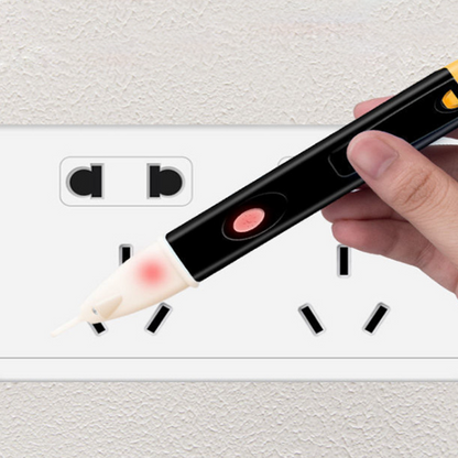 Détecteur de tension portable sans contact avec alarme sonore et lumineuse