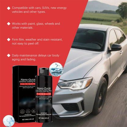 🚗 BEGRÄNSAD TID – 50 % RABATT! 💥 Nanokeramisk spray för bilvård – hydrofob effekt, djup glans & snabb applicering, perfekt för alla lackfärger 💧