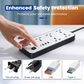 🏠🔌 Rallonge électrique gain de place – Câble extra-long, se faufile derrière les meubles, fini les multiprises disgracieuses au milieu du salon, chargez là où vous voulez 🛋️💡