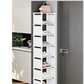 👠 50 % RABATT! 🚪 Smalt skoställ för ytterdörren – vertikal design, stålkonstruktion & maximerar förvaringen på liten yta 📐