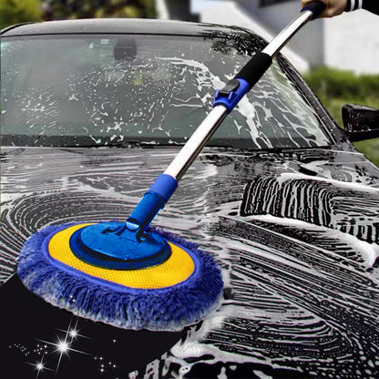 ☁️🧽 Perche de lavage légère – Alu robuste, microfibre anti-rayures, pivotante à 180°, protégez votre carrosserie des micro-griffes tout en gagnant du temps ⏱️🛡️